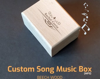 Custom Melody Electronic Music Box | Custom Song Music Box | Personalized Anniversary Music Box