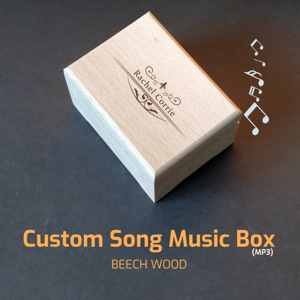 Custom Melody Electronic Music Box | Custom Song Music Box | Personalized Anniversary Music Box