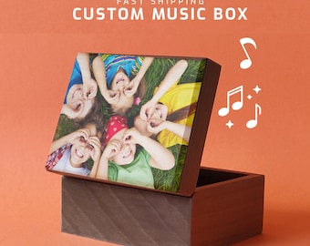 Custom Mp3 Music Box: Customized Song & Photo Engraving