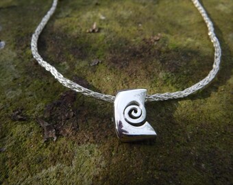 Handgearbeiteter Sterling Silber Halsreif