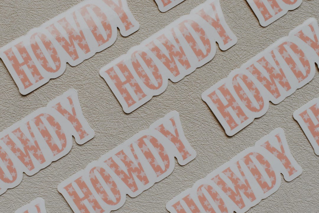 Howdyyyy Sticker Starry Howdy Sticker - Etsy