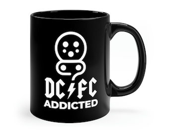 DCFC Addicted EV 11oz Black Mug