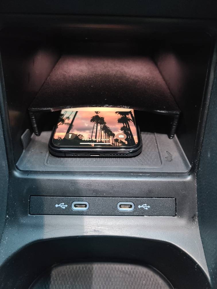 Shelf for Wireless Charger Compartment for VW ID4, Allows for