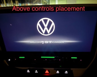 Volume and temperature control glow-in-dark stickers for Volkswagen ID.4 ID.5, gtx, Buzz, Golf MK8, 2024 Atlas glow for hours