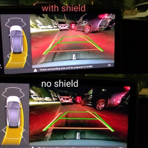 A better backup camera hood for VW ID4 improves backup camera picture at night image 3