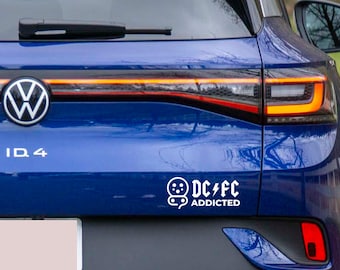 DC FC Addicted EV vinyl sticker