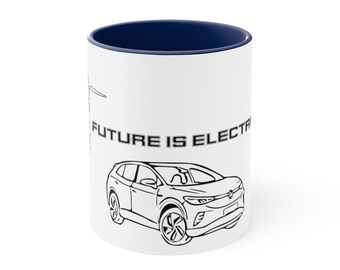 Future is Electric ID4 themed Accent Coffee Mug, 11oz