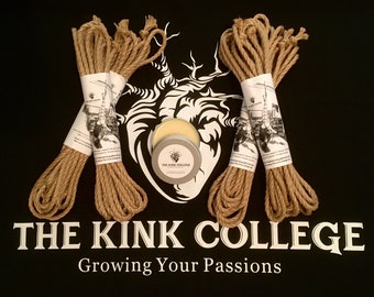 Shibari Jute Rope Kit 5x8m 6mm including rope butter.