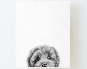 Cavapoo Print | Graphite Pencil | Digital Cavoodle Art | Cavadoodle Poster | Cadoodle | Printable Cavapoo Art | Cavoodle | Digital Download
