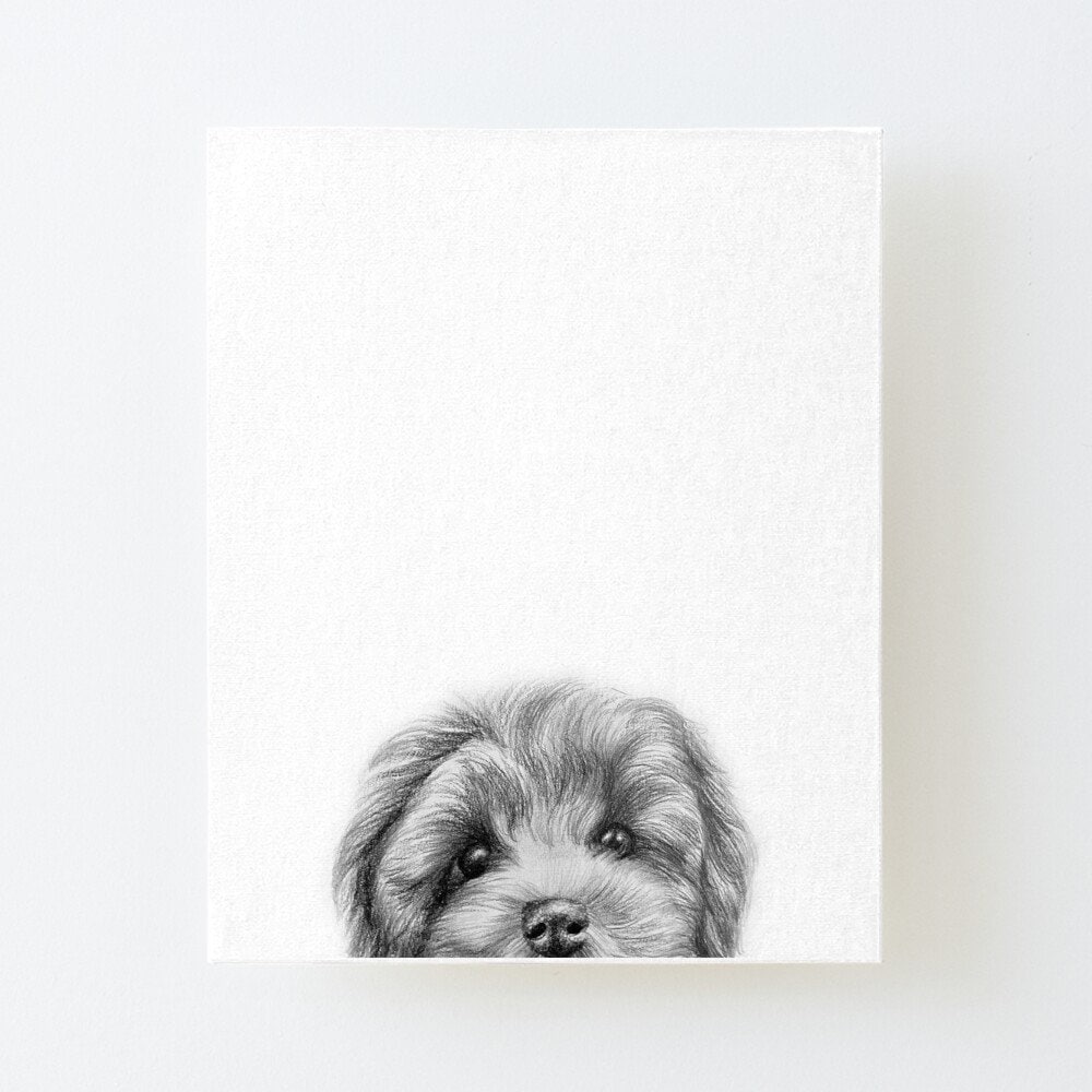 Cavapoo Print | Graphite Pencil | Digital Cavoodle Art | Cavadoodle ...