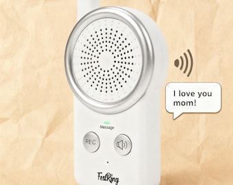 Voice Recording Gift, Simple Audio Message Keepsake Toy for Elderly, Kids, Instant Record & Play, No App Needed