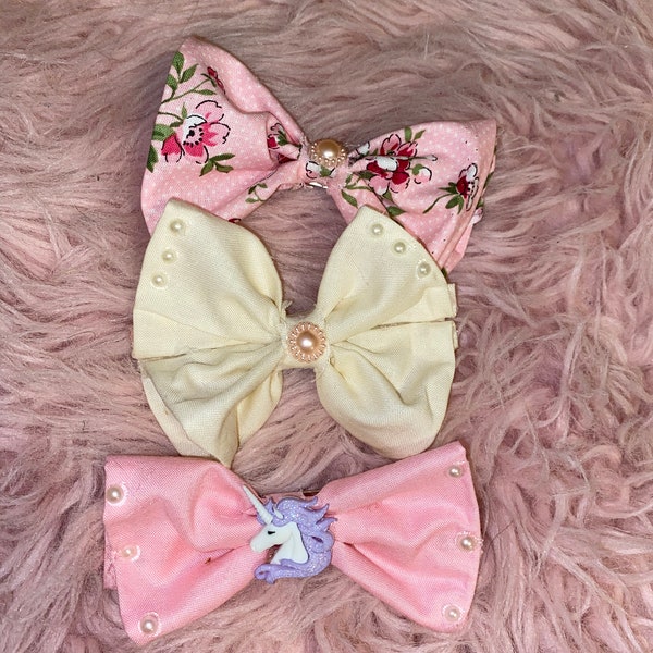 Girly pastel bow