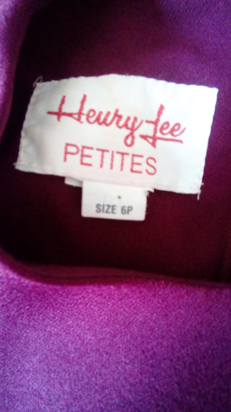 1960s Henry Lee Petites fushia dress