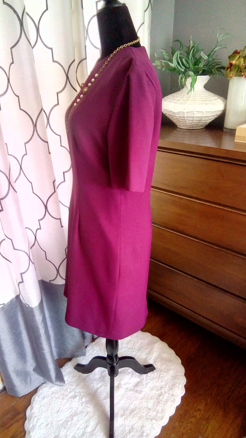 1960s Henry Lee Petites fushia dress