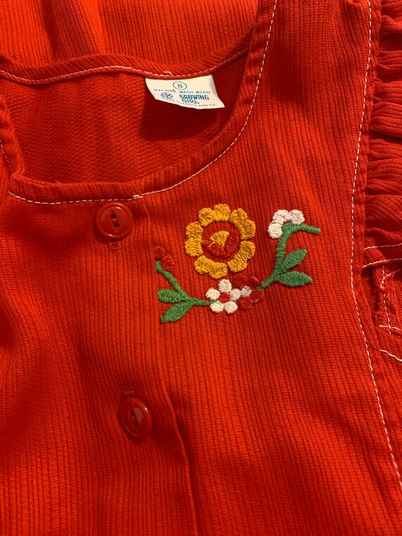 Sears Growing Girl Red Dress - image 6