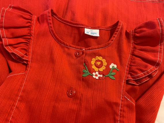 Sears Growing Girl Red Dress - image 1
