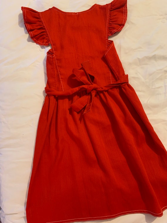 Sears Growing Girl Red Dress - image 3