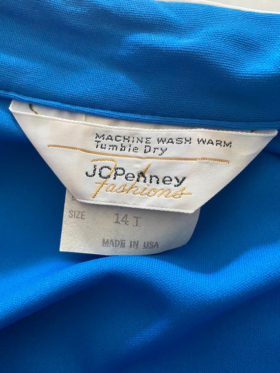 JCPENNEY Blue Jumpsuit with Belt Gem