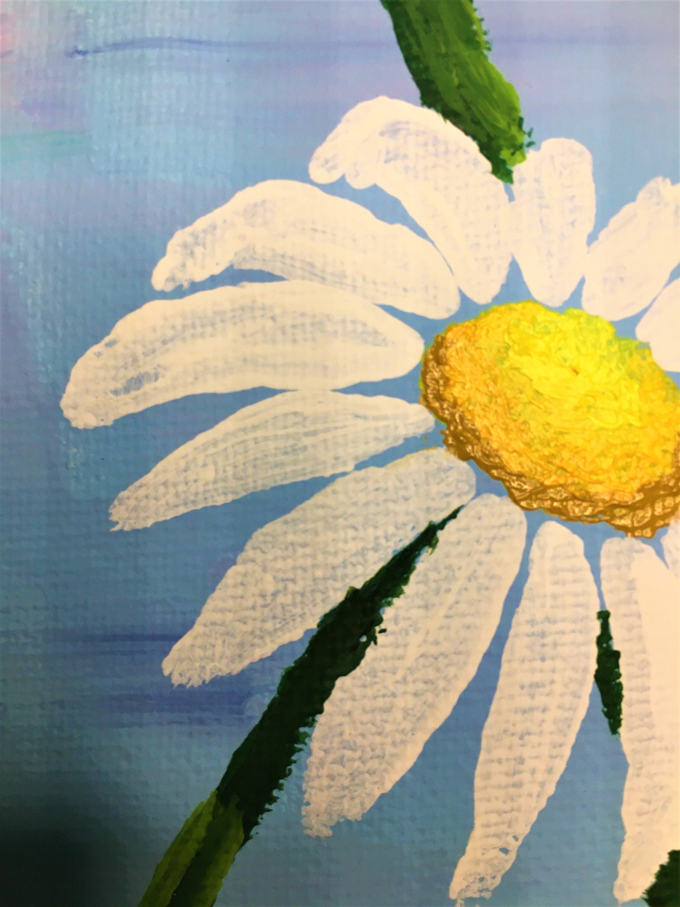 Simple Daisy Painting, Daisy Decor, Minimalist Daisy ... Simple Daisy Painting, Daisy Decor, Minimalist Daisy ...