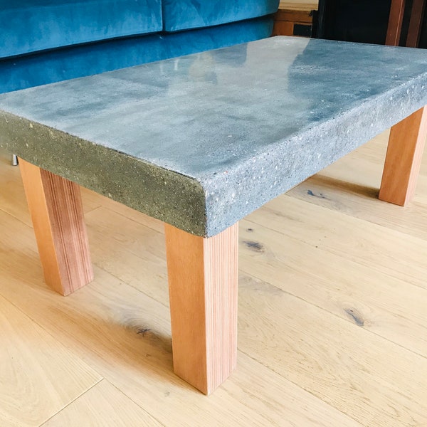 Concrete Coffee Table Etsy