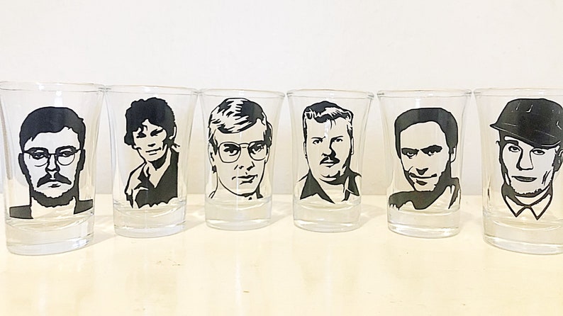 Serial Killer Shot Glasses Horror Shot glasses | Etsy