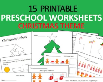 Christmas Preschool Worksheets Printable - Christmas Preschool Activities, preschool Christmas, worksheet Christmas