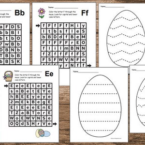 Easter and Spring Preschool Worksheets Printable Spring Preschool Activities, preschool Easter, worksheet Easter and Spring image 8