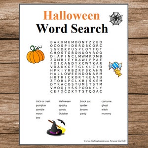 Halloween Party Pack, Halloween Games, Halloween Printables, Coloring Page, Halloween Bingo, Wordsearch, Halloween Crafts, I Spy, DIGITAL image 4