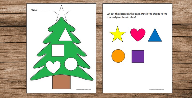 Christmas Preschool Worksheets Printable Christmas Preschool | Etsy