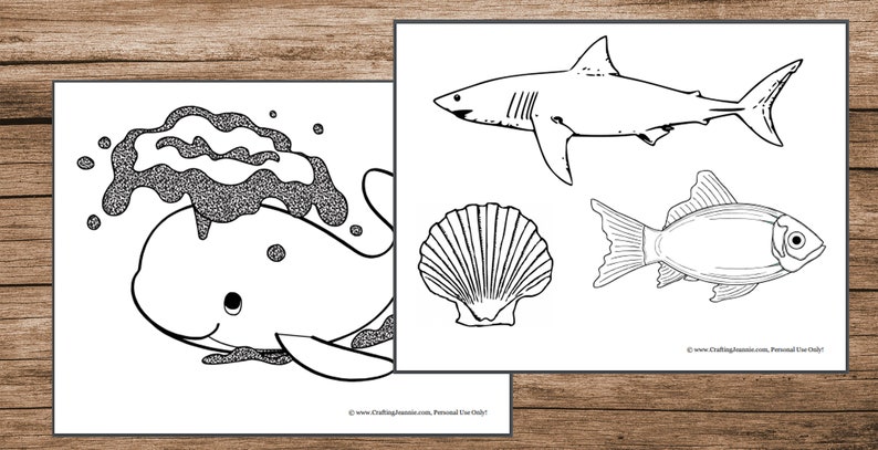 Ocean Activity Pack Party Games, Ocean Printables, Ocean Coloring Page, Ocean Bingo, Wordsearch, Ocean Crafts, I Spy, Worksheets DIGITAL image 6