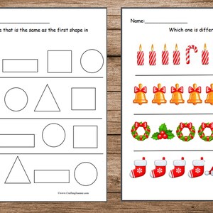 Christmas Preschool Worksheets Printable  Christmas Preschool image 3