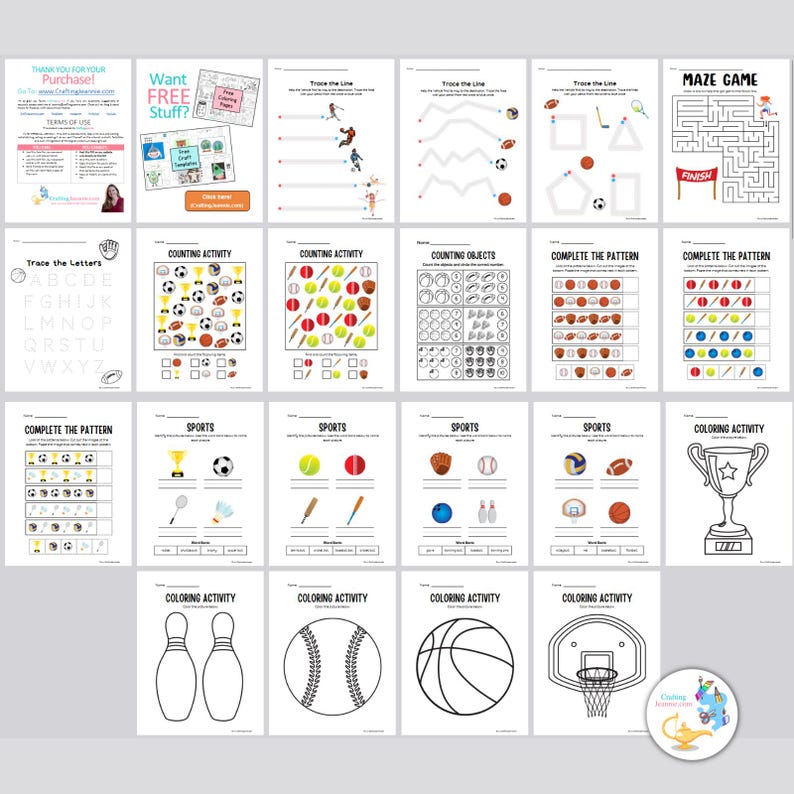 Printable Sports Worksheets for Preschoolers volleyball, Soccer ...