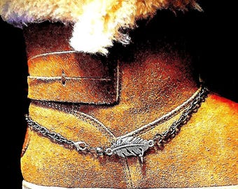 Jewelry for Boots, Tibetan silver leaf