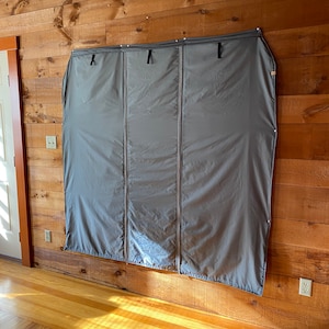 Privacy, insulated, walkthrough van curtain.  (Custom made to your specs)