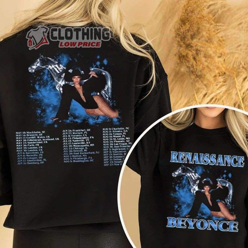 Beyonce Renaissance World Tour 2023 Setlist Sweatshirt Renaissance Tour ...