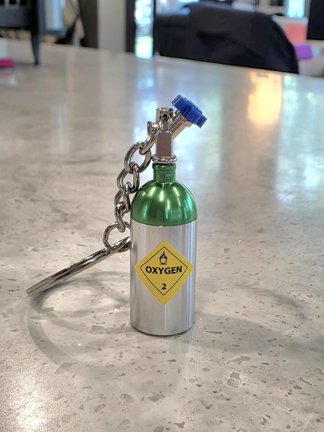 Oxygen Tank Keychain for Badge Add-on - Etsy