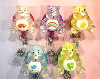 Glow in the Dark Care Bear Charm Badge Reel