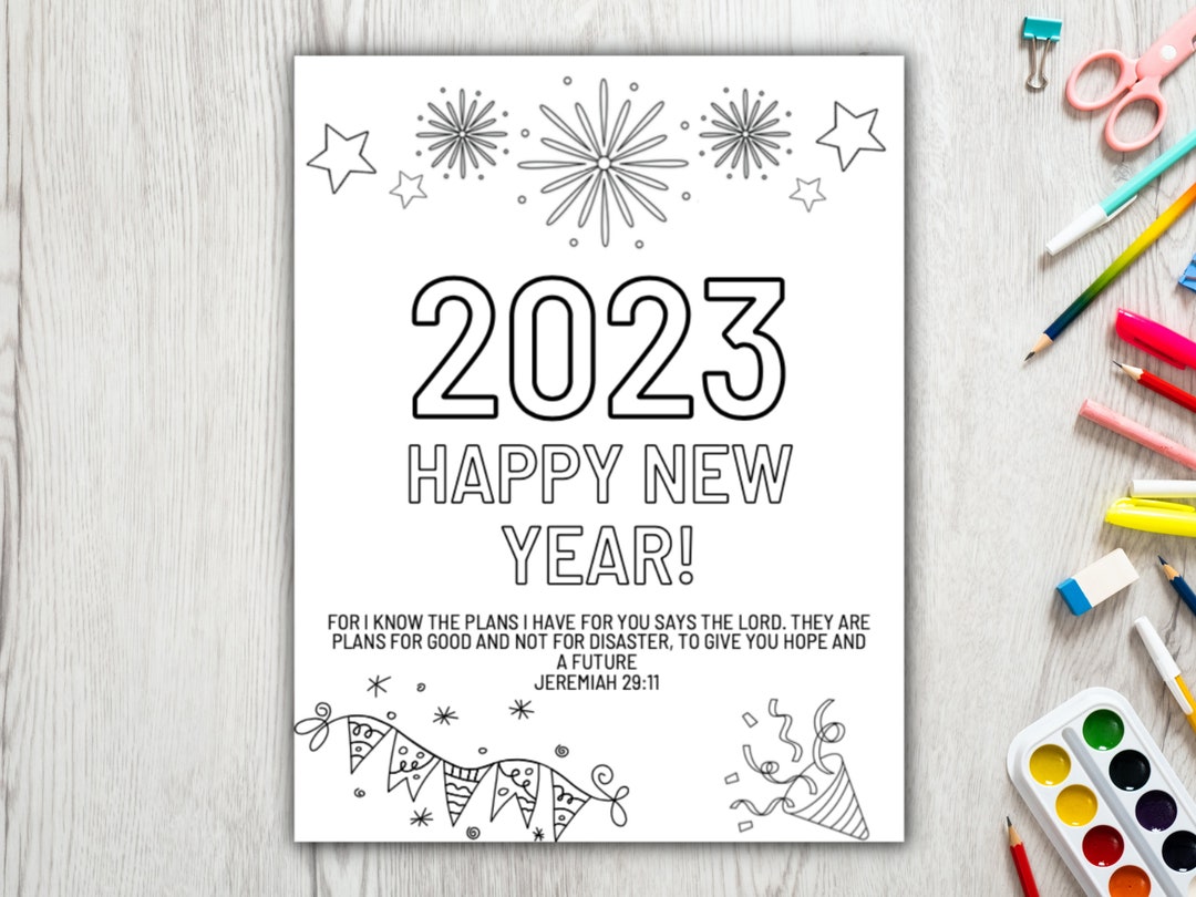 2023 Kid Bible Verse Coloring Page | Jeremiah 29:11 | Printable ...
