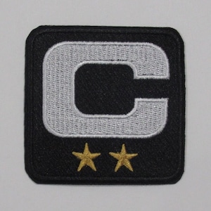 NFL Zach Wilson New York Jets 2022-23 Season 2 Star Captains Patch Iron on Sewn On Black