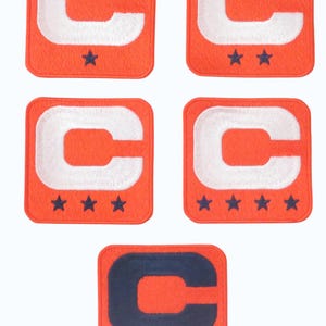 OFFICIAL Denver Football Team 2025-26 Season Captains Patch Jersey Orange Iron On Sewn On