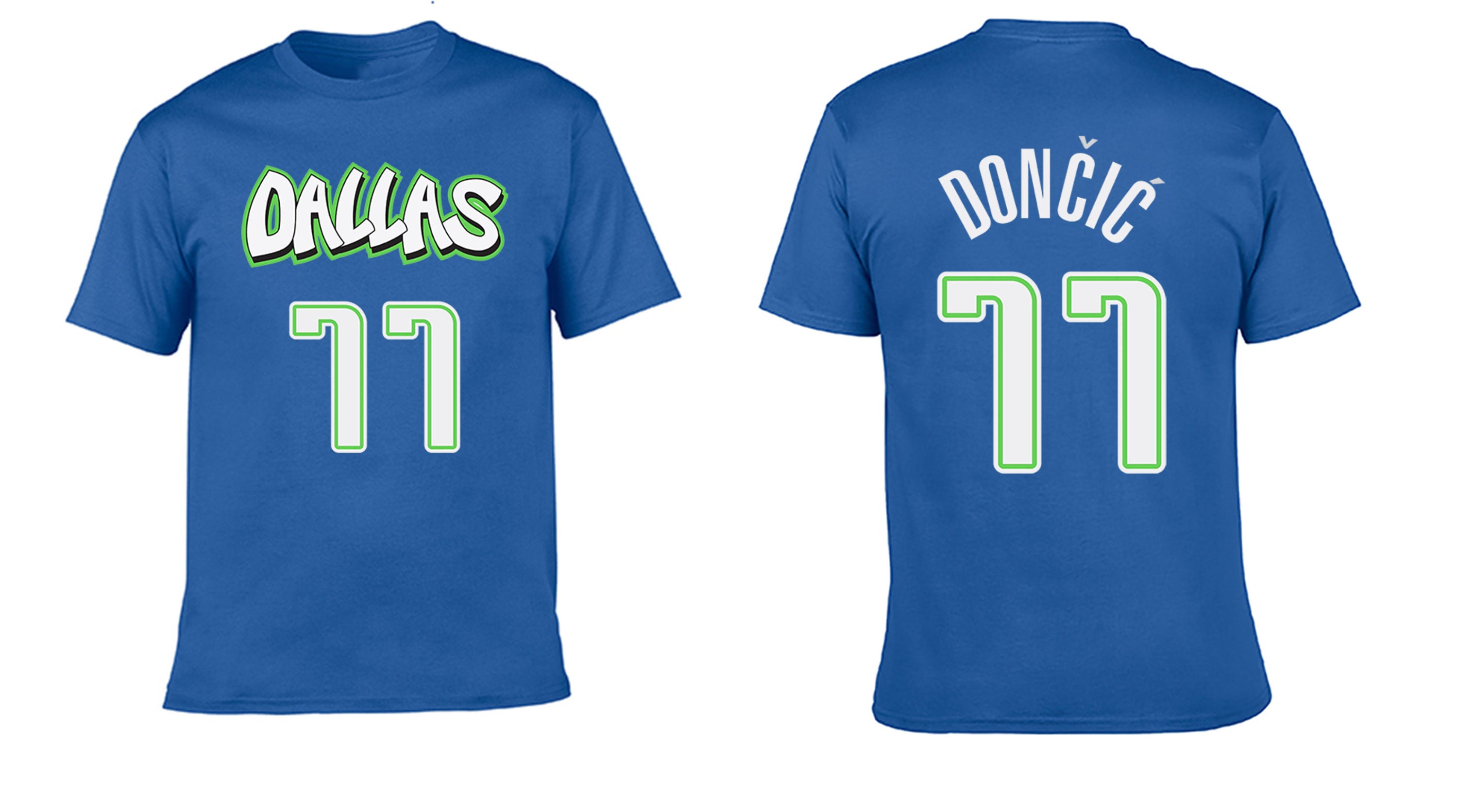 Dallas Mavericks #77 Luka Doncic Black And Blue Stitched NBA Jersey