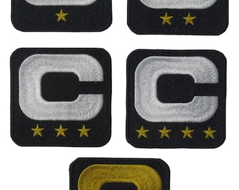 OFFICIAL Chicago Football Team 2025-26 Season Captains Patch Jersey Navy Iron On Sewn On