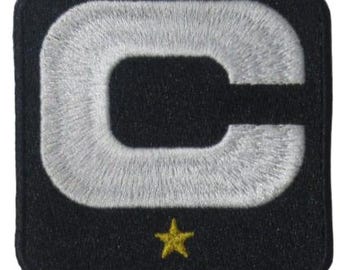 Caleb Williams Chicago Football Team 2024-25 Season 1-Star Captains Patch Iron on Sewn On Navy Blue