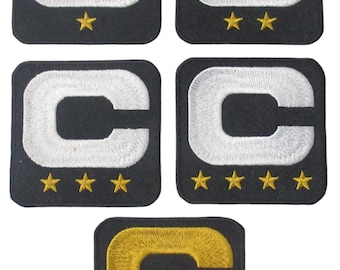 OFFICIAL Carolina Football Team 2025-26 Season Captains Patch Jersey Black Iron On Sewn On