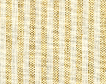 Baxter Stripe golden yellow Performance Fabric for Upholstery and Home Decorating