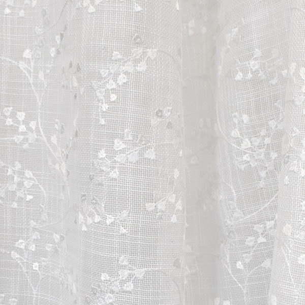 Embroidered Sheer Fabric - Etsy
