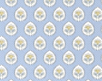 Lily's Handwork Wallpaper blue and yellow