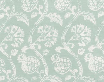 Calloway Cottage sea foam green Fabric for Draperies, Home Decorating, and Upholstery