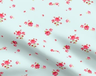 Extra Wide & Standard Desiree Petite Roses Fabric for Home Decorating and Multi-Purpose Use
