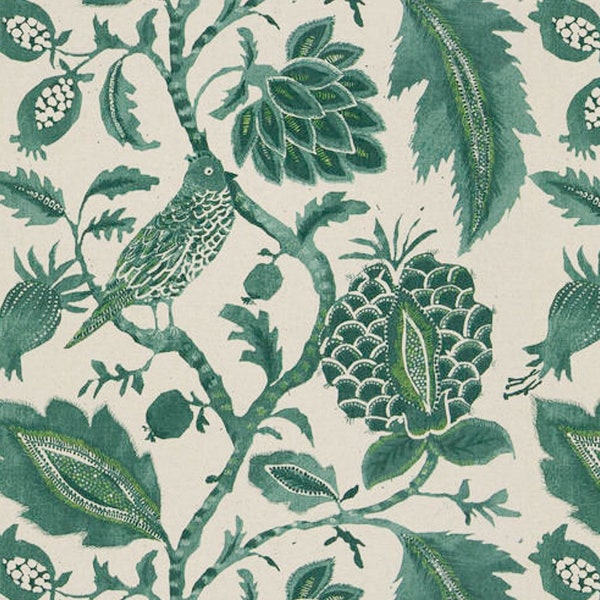 A Bird's Tale blue green 3-30 yards Fabric for Home Decorating